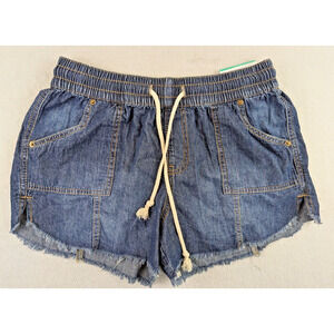 Maurices sz 10 Shorts High Rise 3.5" Weekender raw hems cotton 0864